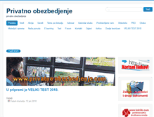 Tablet Screenshot of privatno-obezbedjenje.com